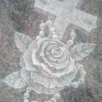 Radierung Rose